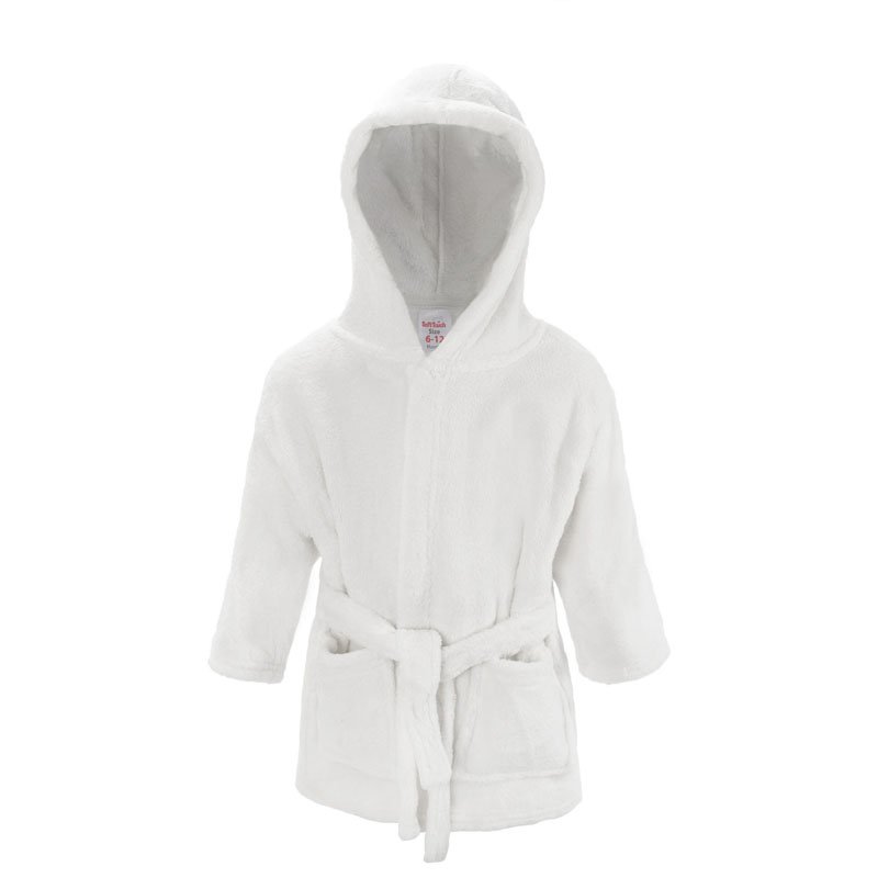 FBR15-W: White Dressing Gown (6-24 Months)